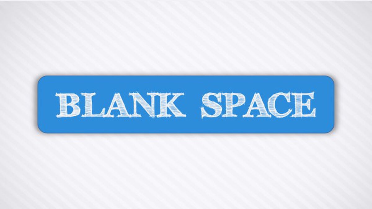 Blank Space image number null